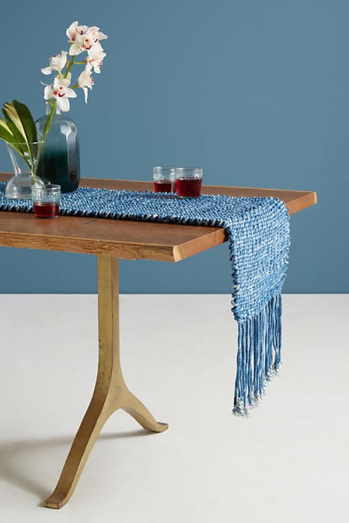 Indigo Home Collection | Tablecloth in Linens & Bedding by Liz Robb | Anthropologie & Co. in Walnut Creek. Item composed of fiber