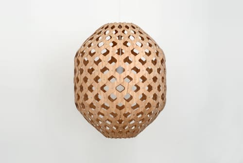 Bamboo Light Hexagonal Beehive 50 | Pendants by ADAMLAMP. Item made of bamboo works with modern style