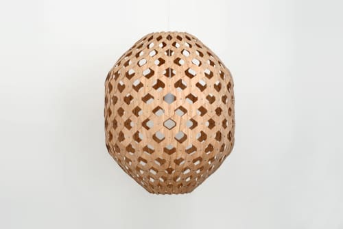 Bamboo Light Hexagonal Beehive 50 | Pendants by ADAMLAMP. Item made of bamboo works with contemporary & japandi style