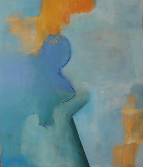el secreto de la flor dorada ll | Paintings by Cecilia Arrospide. Item compatible with contemporary style