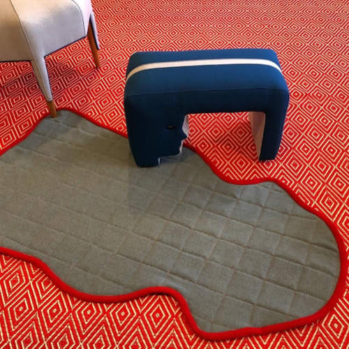 Pelted Grid | Rugs by Made Cozy