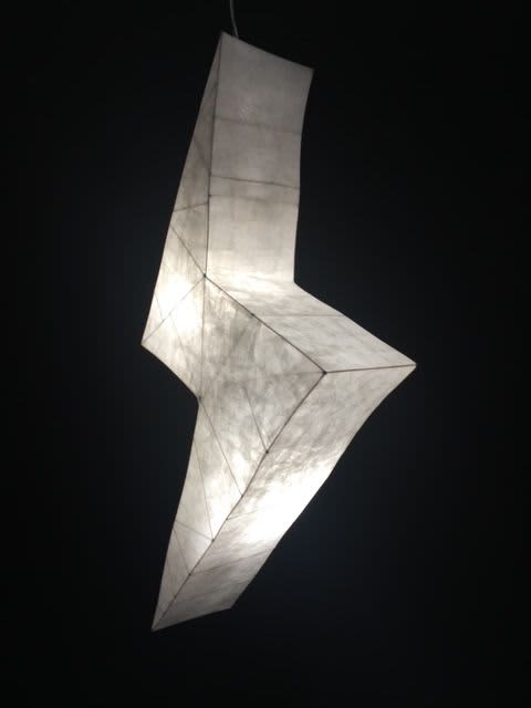 Lightning Hanging Lamp | Pendants by Pedro Villalta. Item made of steel with paper