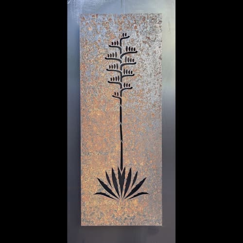Agave | Sculptures by The Oxide Studio. Item made of steel compatible with minimalism and mid century modern style