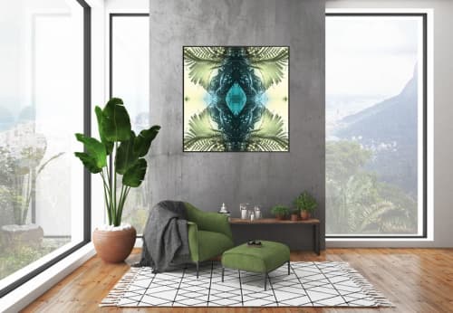 Green Palms 1 | Prints by Stephanie Mill. Item made of paper