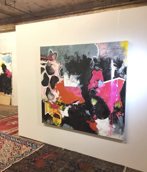 ‘The Valiant Pursuit’ | Oil And Acrylic Painting in Paintings by Natalie Reynolds Contemporary Art