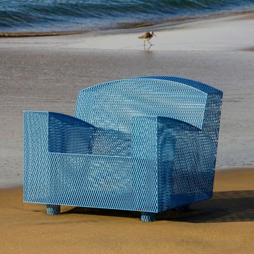 Philly Club Chair | Chairs by Damian Velasquez. Item composed of steel in minimalism or mid century modern style