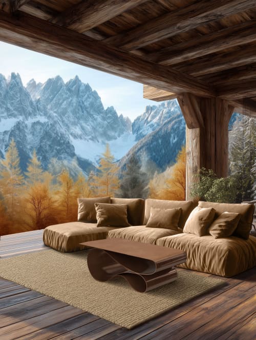 Whorl Coffee Table In Brown Powder Coated Aluminum | Tables by Neal Aronowitz. Item composed of aluminum compatible with minimalism and contemporary style