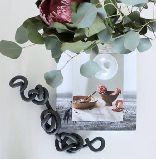 Chain Knot Series | Sculptures by Purely Porcelain. Item composed of ceramic in mid century modern or contemporary style