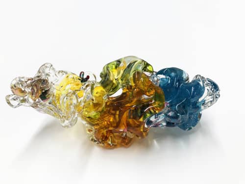 Crown Light | Sculptures by Donny Nie. Item composed of glass