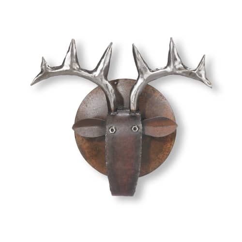 Dale the Deer | Wall Sculpture in Wall Hangings by Gatski Metal. Item composed of metal in country & farmhouse or rustic style