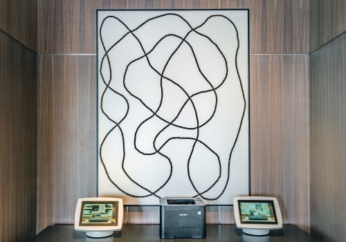 Sight Lines | Sculptures by Susannah Mira | AC Hotel by Marriott Dallas Frisco in Frisco. Item composed of leather
