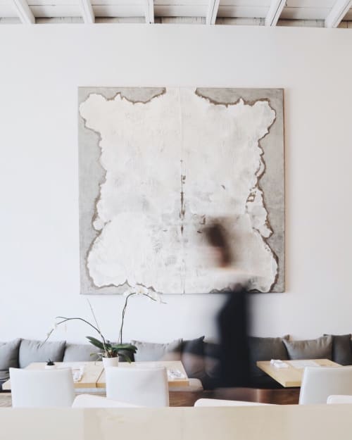 Is It Rorschach | Mixed Media by Kim Fonder | Pure Food and Juice in Tulsa. Item made of fabric & synthetic