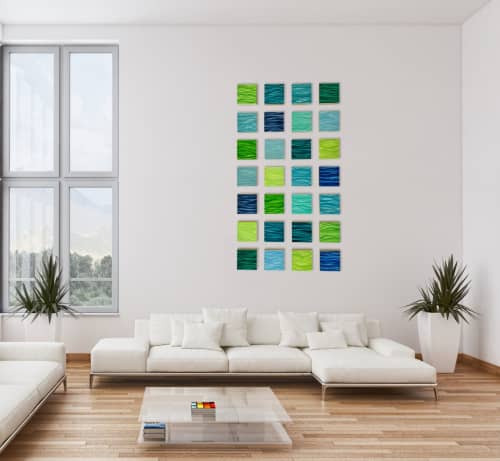 Large Wall Sculpture, 3D, Installation, by Paula Gibbs | Wall Hangings by Paula Gibbs. Item composed of wood in minimalism or contemporary style