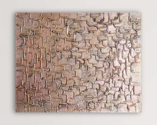 Industrial Chic No 2 (SOLD) | Oil And Acrylic Painting in Paintings by Alessia Lu. Item made of canvas works with minimalism & contemporary style