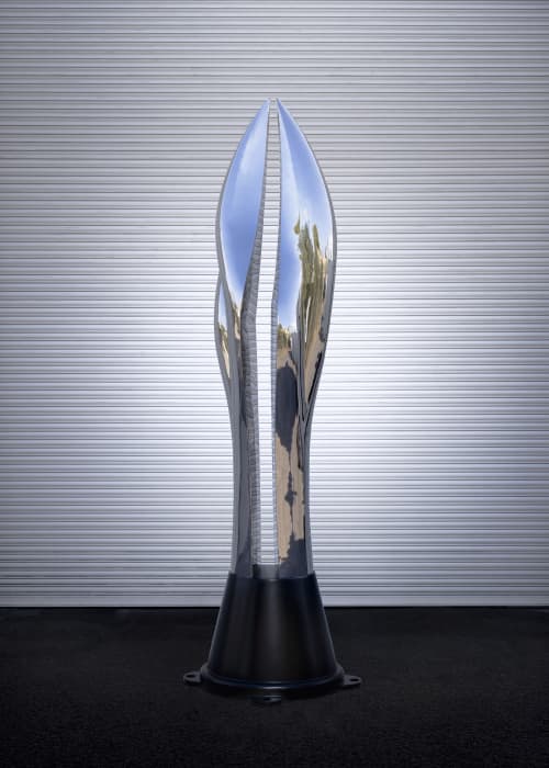 All the Way Up (Polished) | Public Sculptures by Kevin Caron Studios LLC. Item made of steel compatible with contemporary style