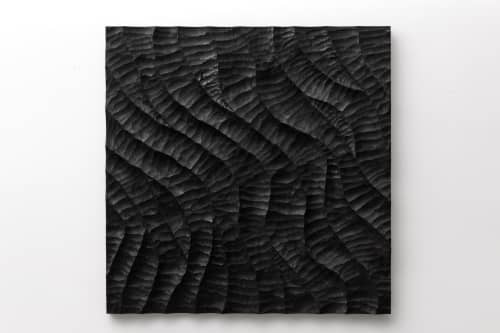 Black Wave | Wall Sculpture in Wall Hangings by Joseph Graci. Item made of wood