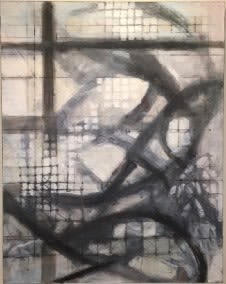 Structure of Thought | Oil And Acrylic Painting in Paintings by Sabre Esler. Item made of canvas with synthetic