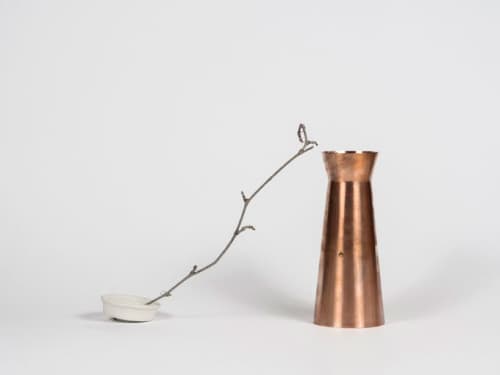 Rituali - grande | Jug in Vessels & Containers by gumdesign. Item composed of copper and marble in contemporary style