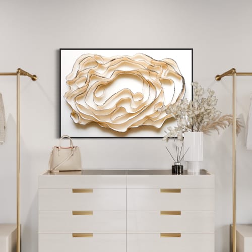 Fiber Wall Art/3D Home or Office Decor/Fiber Art | Wall Sculpture in Wall Hangings by Stef Shock. Item made of canvas & fiber compatible with boho and contemporary style