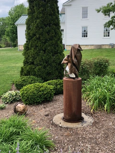 Seed Sower & Seed | Public Sculptures by KevinBoxStudio | Warrenville Park District in Warrenville
