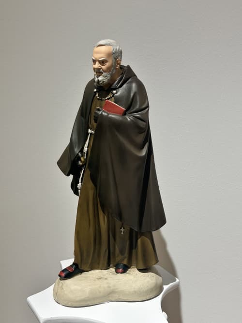 Bust Padre Pio Statue all hand made in Europe | Storage by ultimate European. Item works with art deco & modern style