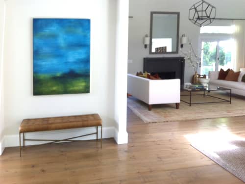 Shadow Field 2 | Oil And Acrylic Painting in Paintings by Linda Cordner. Item composed of synthetic