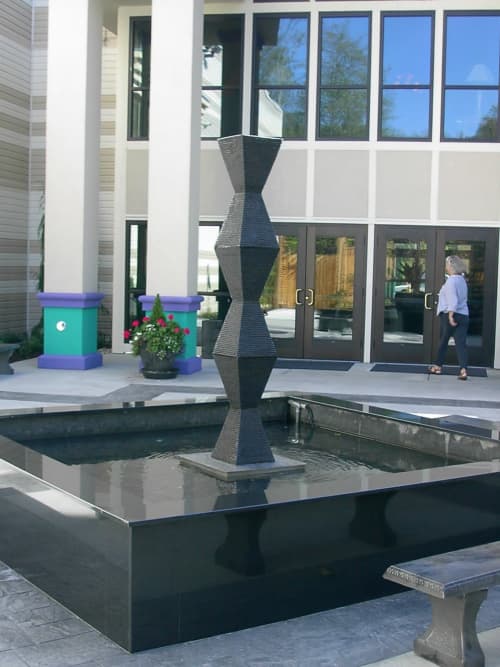 Skagit Valley Resort Fountain | Public Sculptures by Barry Namm Art. Item composed of stone