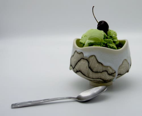 Dessert Bowls | Dinnerware by Single-Tooth Productions. Item composed of ceramic