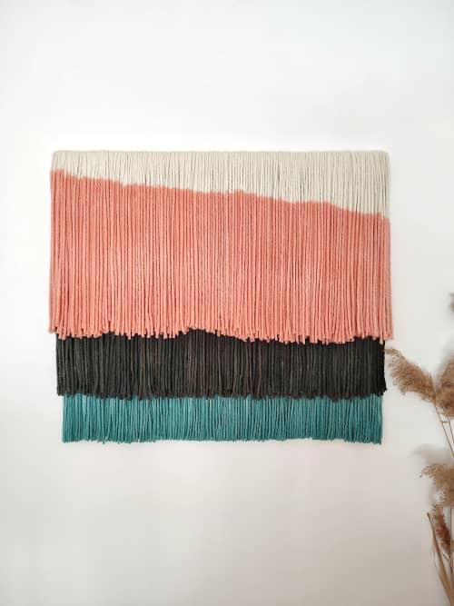 Lolita | Tapestry in Wall Hangings by Pepita Topos Studio. Item made of wood with wool works with minimalism & contemporary style