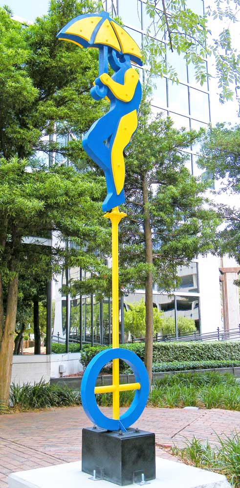 Magic Rain | Public Sculptures by Gus Lina Art. Item made of metal