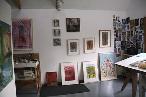 Studio | Oil And Acrylic Painting in Paintings by Joanne Hammer | Vashon Island in Vashon