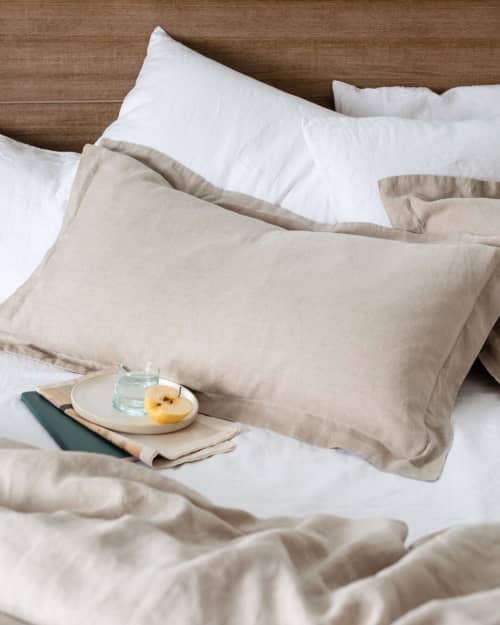 Oxford Linen Pillows by Rough Linen at Rough Linen, San Rafael