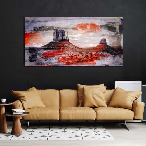 MONUMENT VALLEY V | Prints by Sven Pfrommer. Item made of aluminum & glass
