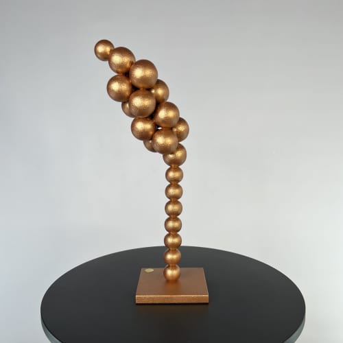 Spikelet sculpture | Sculptures by IRENA TONE. Item made of wood works with minimalism & art deco style