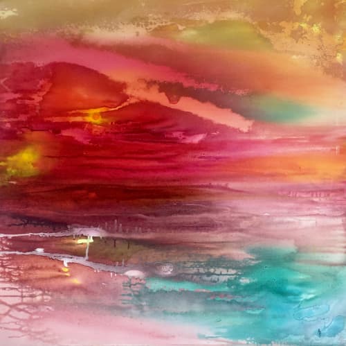 End of the Day | Oil And Acrylic Painting in Paintings by Helenehardyart. Item composed of canvas