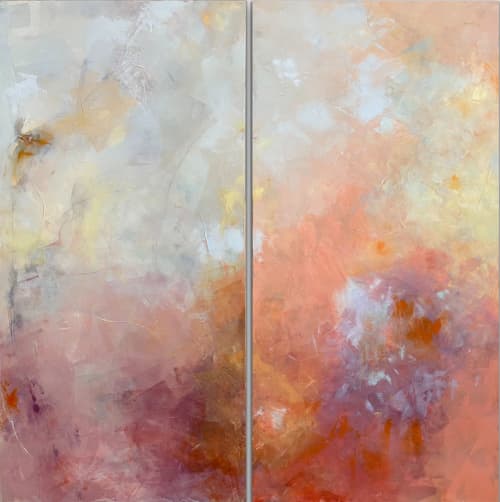 Dawn’s First Blush | Mixed Media in Paintings by AnnMarie LeBlanc. Item works with contemporary style