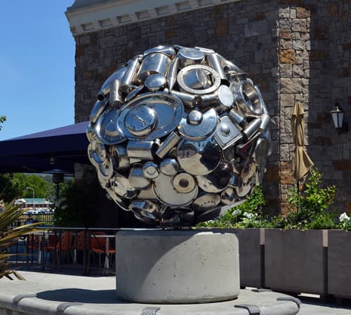 Napa Orb | Public Sculptures by Donald Gialanella. Item composed of steel