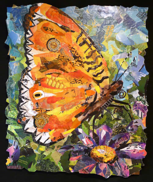 Giant Butterfly Wings No 4 | Paintings by Eileen Downes | St. Joseph's Medical Center in Stockton