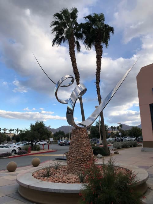 Desert Wind | Public Sculptures by Marko Kratohvil | Desert Crossing Shopping Center in Palm Desert. Item composed of steel