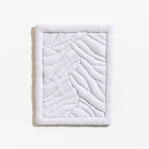 Soft Peaks I | Wall Sculpture in Wall Hangings by Sienna Martz. Item composed of fabric compatible with boho and contemporary style