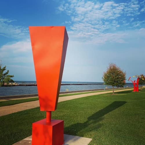 Xuberant | Public Sculptures by FireShapes Studio | HarborPark in Kenosha. Item composed of steel