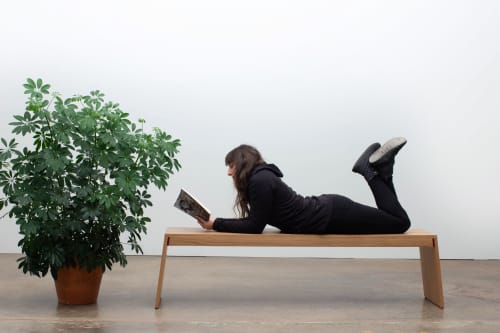 Better Bench | Benches & Ottomans by Wake the Tree Furniture Co. Item made of wood works with minimalism & mid century modern style