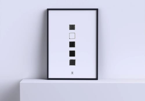 Cubics-B2 | Prints by Yole Design Studio. Item made of paper works with contemporary & modern style