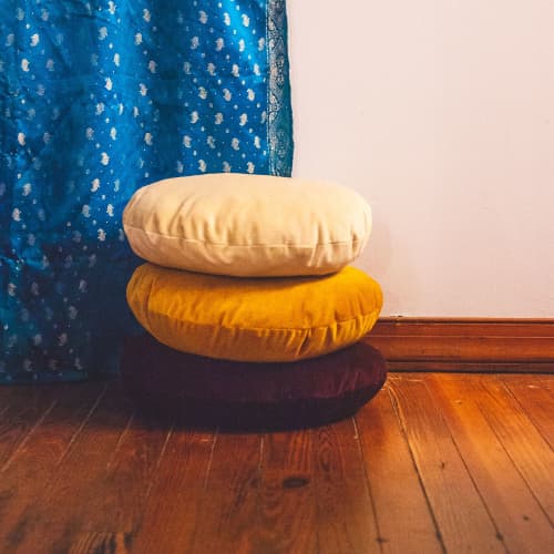 Velvet Meditation Cushions | Pillows by Melike Carr