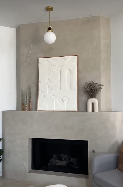 Still Shapes - size 24x30 | Mixed Media by Figure Form. Item compatible with boho and minimalism style