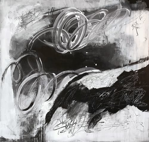 'REQUiEM' original abstract painting by Linnea Heide | Oil And Acrylic Painting in Paintings by Linnea Heide contemporary fine art. Item made of canvas & synthetic