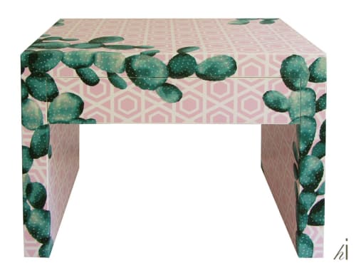 Cactus Capture | Nightstand in Storage by Habitat Improver - Furniture Restyle and Applied Arts