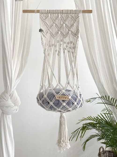 Macrame deals cat hammock