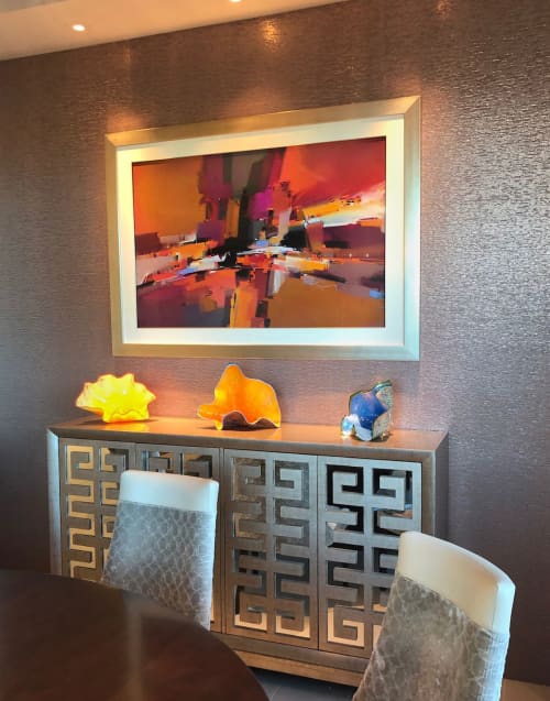 The Red Zone | Mixed Media by Michael Mckee. Item composed of wood & synthetic