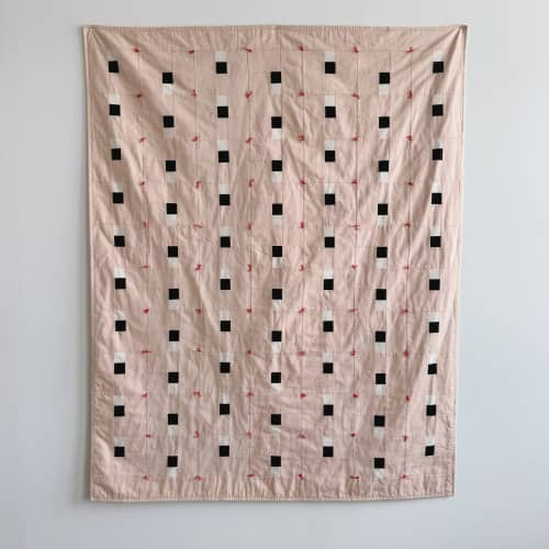 Dream Quilt - blush | Linens & Bedding by Ashley Brown Durand. Item composed of cotton in minimalism or contemporary style